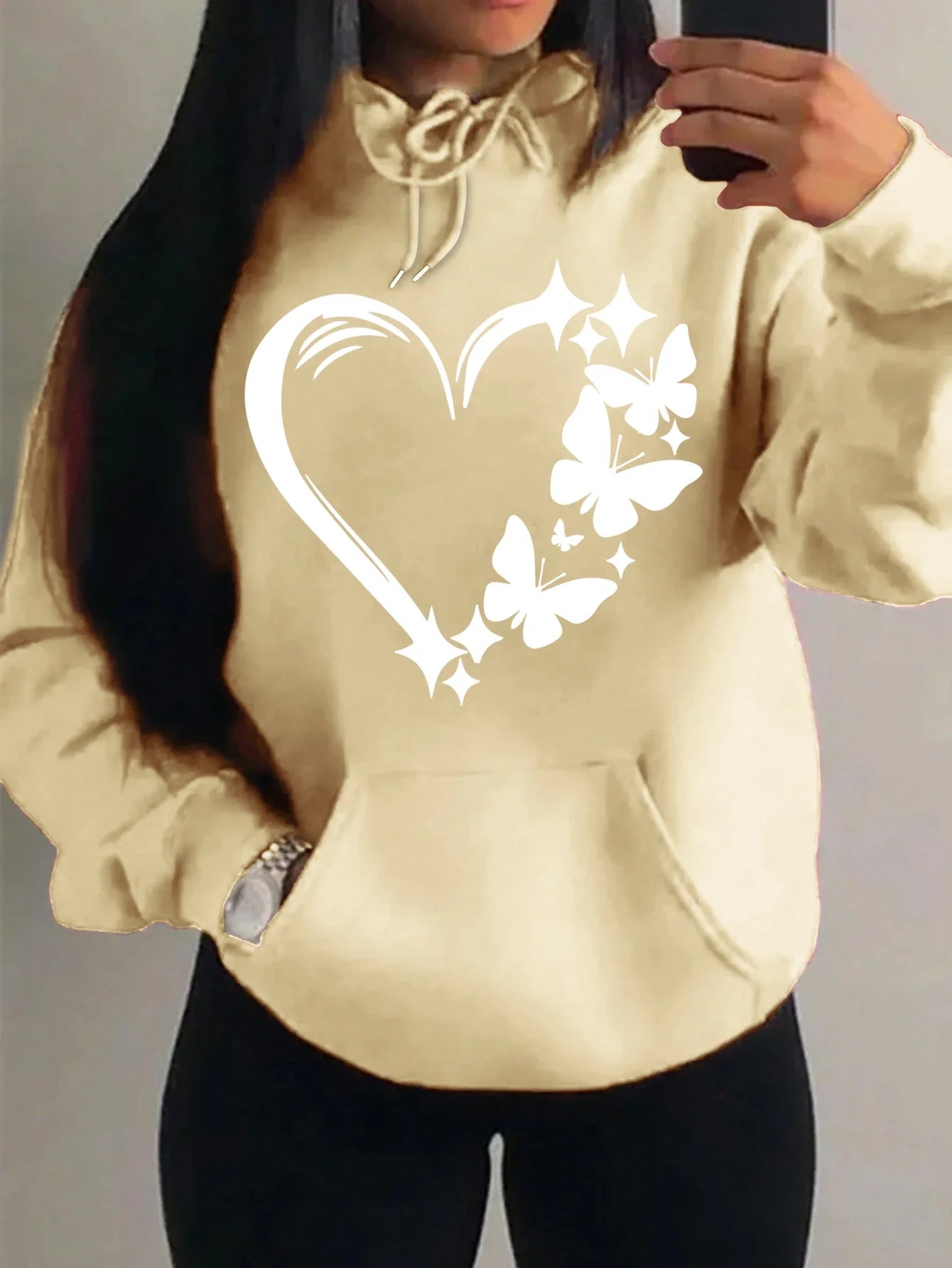 Sweat à capuche vintage multicolore