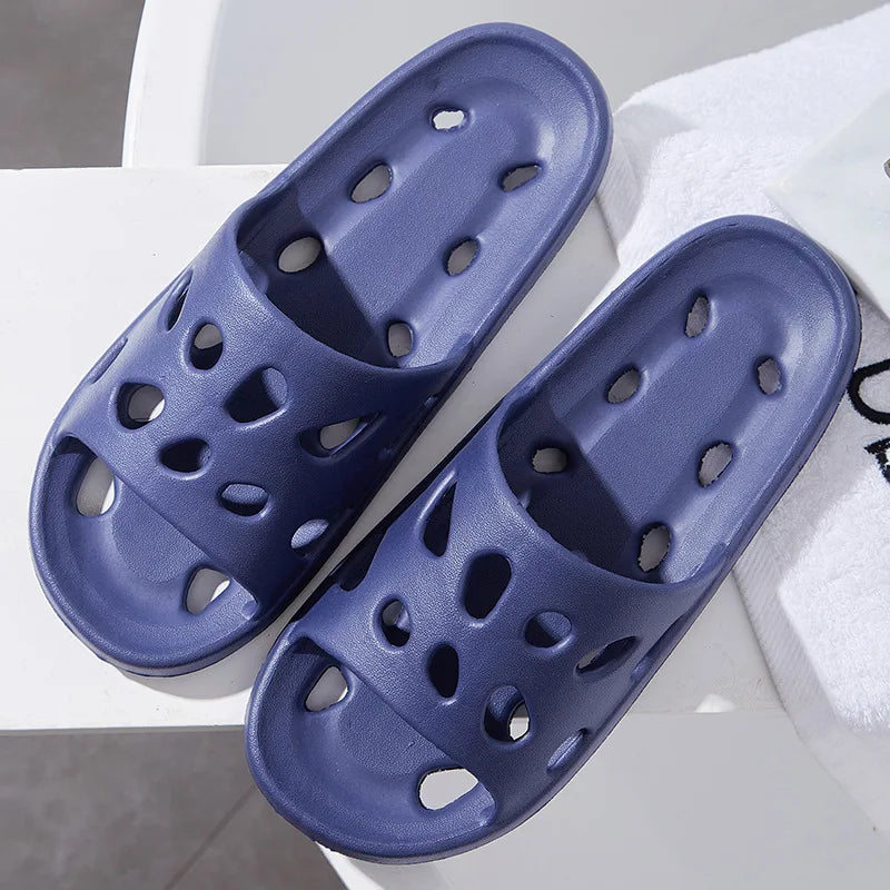 Summer Fashion Slippers Women Shoes Cloud Slippers For Men Home Flat Sandals Massage Flip Flops Couples Bathroom Indoor Slides