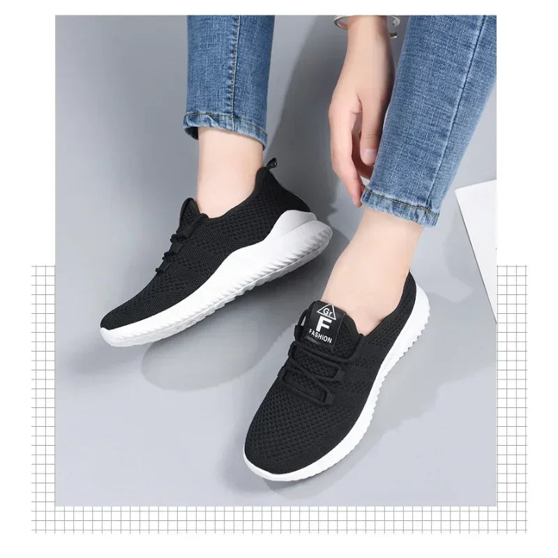 2025 Sport Running Shoes Women Air Mesh Breathable Walking Women Sneakers Comfortable Fashion Casual Sneakers Chaussure Femme