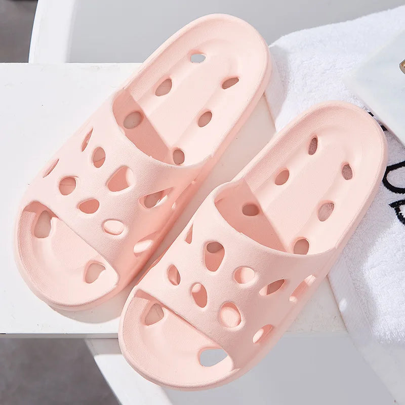 Summer Fashion Slippers Women Shoes Cloud Slippers For Men Home Flat Sandals Massage Flip Flops Couples Bathroom Indoor Slides