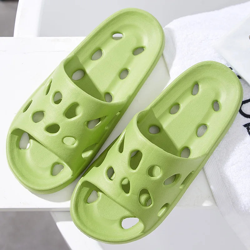 Summer Fashion Slippers Women Shoes Cloud Slippers For Men Home Flat Sandals Massage Flip Flops Couples Bathroom Indoor Slides