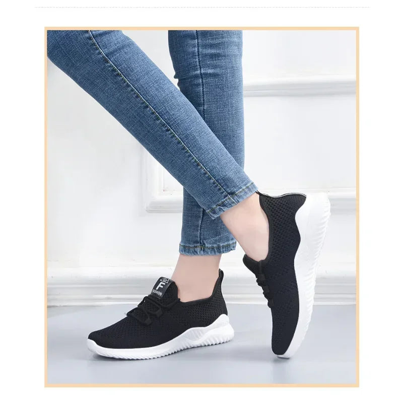 2025 Sport Running Shoes Women Air Mesh Breathable Walking Women Sneakers Comfortable Fashion Casual Sneakers Chaussure Femme