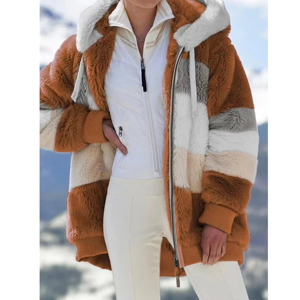 Manteau chaud en velours d'automne 2026